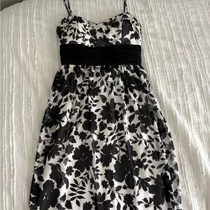 White Black House Market Floral dress